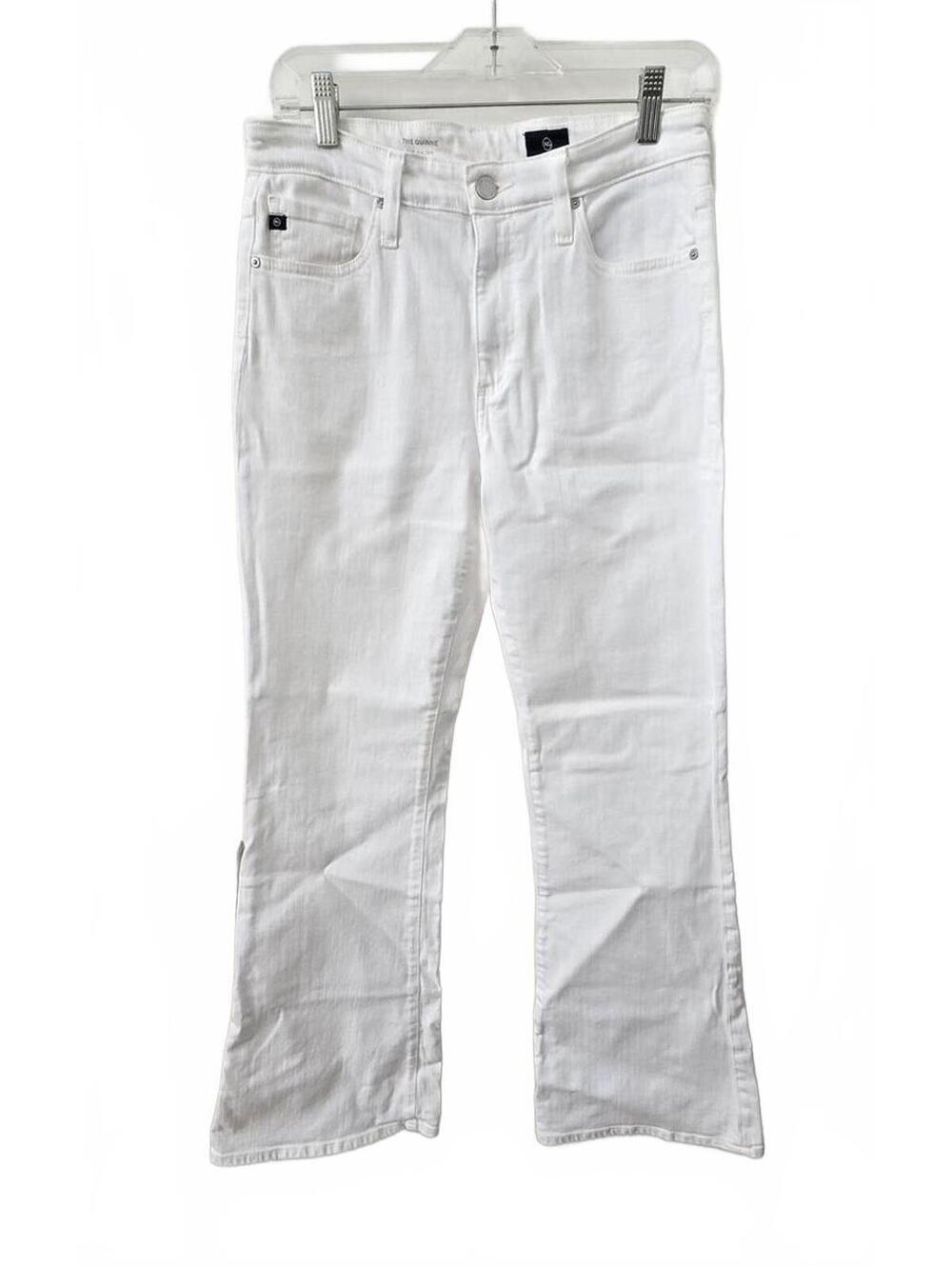 AG Adriano Goldschmied The Cannery White High Rise Flare Jeans